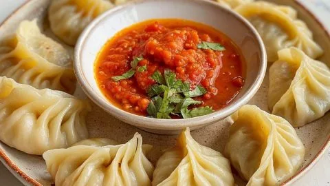 Chicken Mo Mo at Tandoori Bites Indian Cuisine in Edmonton