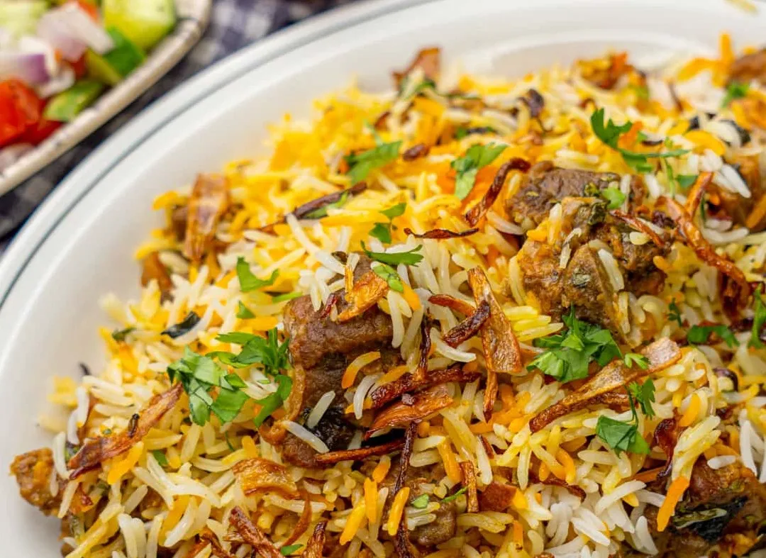Delicious lamb biryani in Edmonton, AB